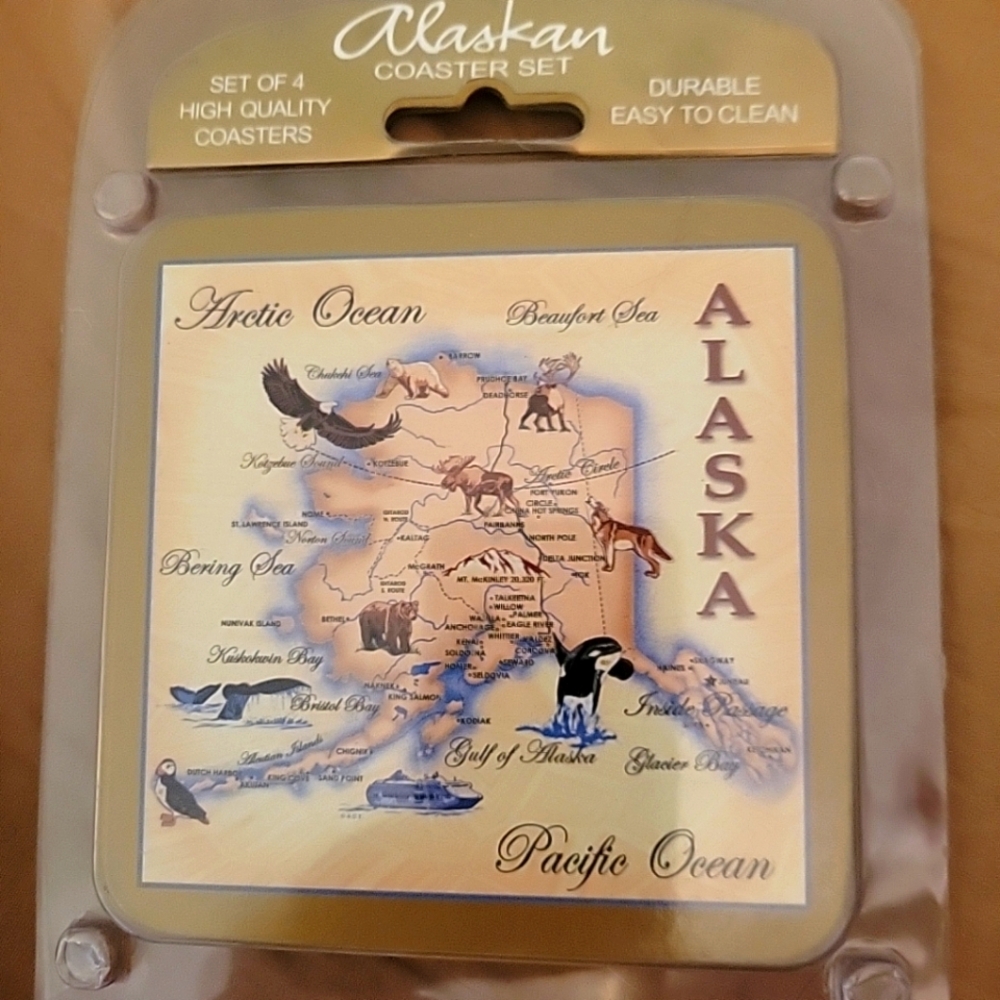 Retro Alaska Coasters
